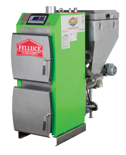 FELLUCE Stokerli kalorifer kazanı, stokerli kömürlü kalorifer kazanı,stokerli sera kazanı