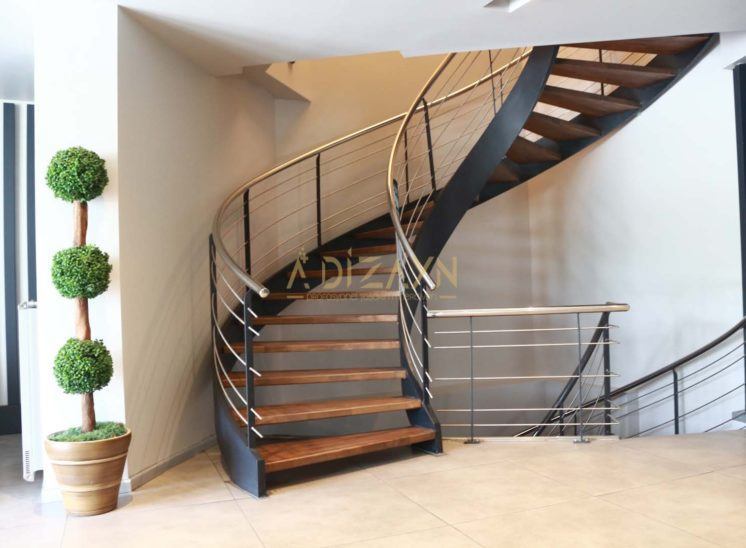 ADIZAYN çelik merdiven, cam merdiven,  ahşap merdiven, granit merdiven, cam basamaklı merdiven