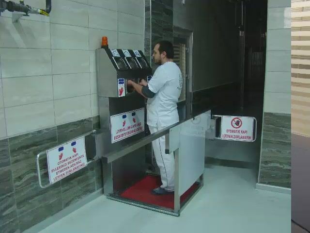 CHROME; Konya lavabolu hijyen bariyeri, dezenfektan turnikesi,  hijyenik geçiş ünitesi, dezenfektan turnikesi fiyatlar
