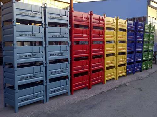 DOGAN Konya  metal istif kasası, metal sac kasa istifleme kasası, tekerlekli taşıma kasası, sac metal palet 